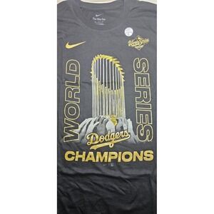 Los Angeles Dodgers Nike 2025 World Series Champions Trophy Shirt Mens Size M